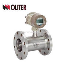Stainless steel 304 4-20ma output flow meter digital turbine gas meter